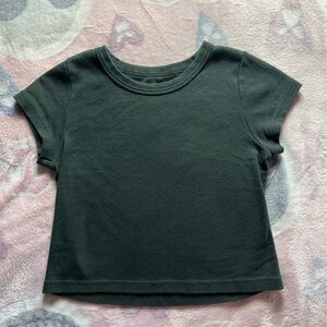 Brandy Melville Green Crop Top
